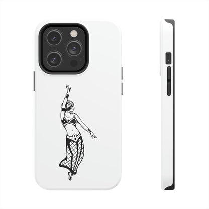 White Tough Phone Cases | Gypsy's Dancing Gypsy Lady (by @tylerabnertattoo)