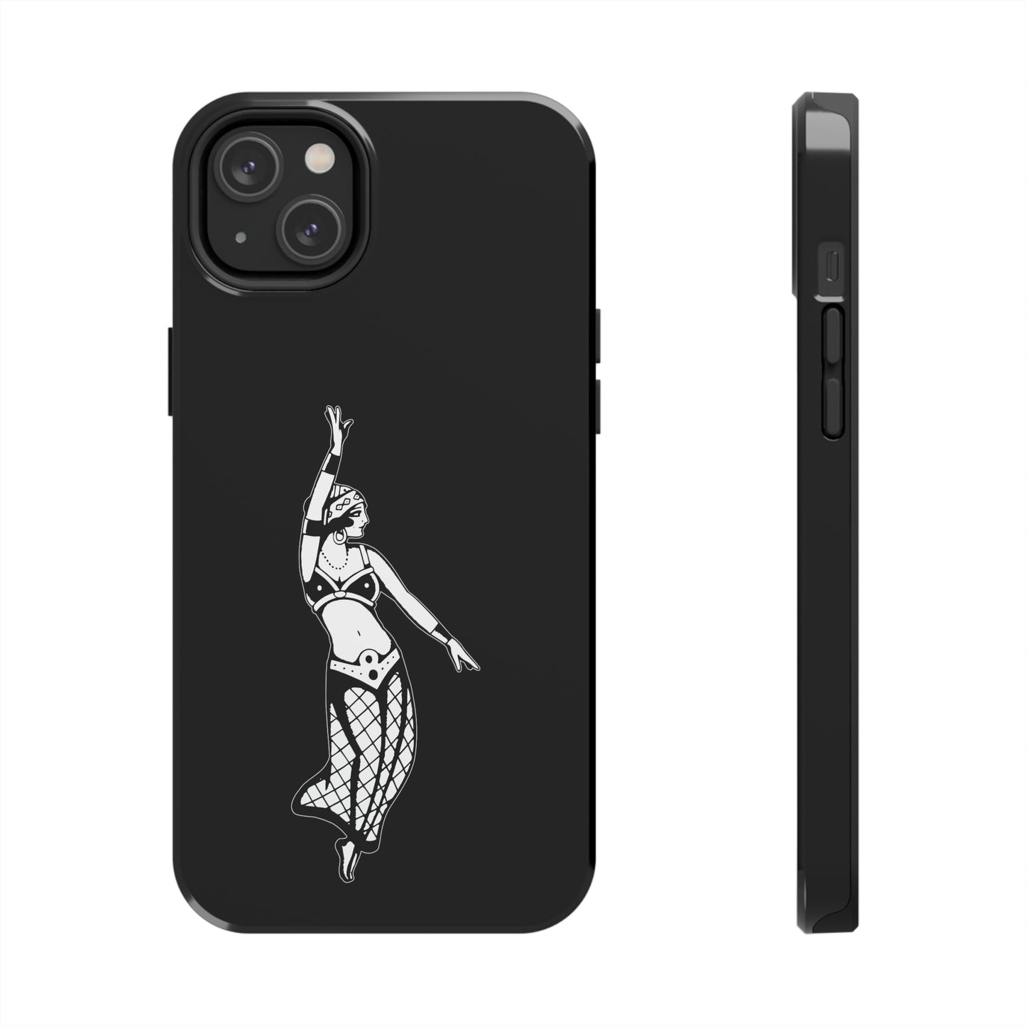 Black Tough Phone Cases | Gypsy's Dancing Gypsy Lady (by @tylerabnertattoo)