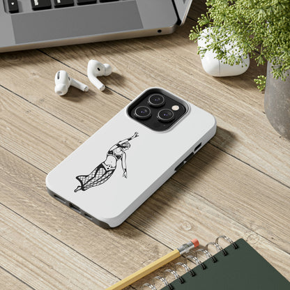 White Tough Phone Cases | Gypsy's Dancing Gypsy Lady (by @tylerabnertattoo)