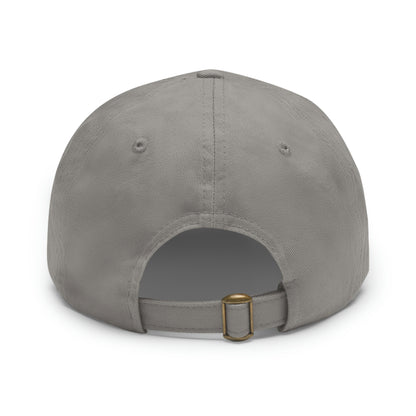 Dad Hat with Rectangle Leather Patch | CRFC Wolfhounds White Crest