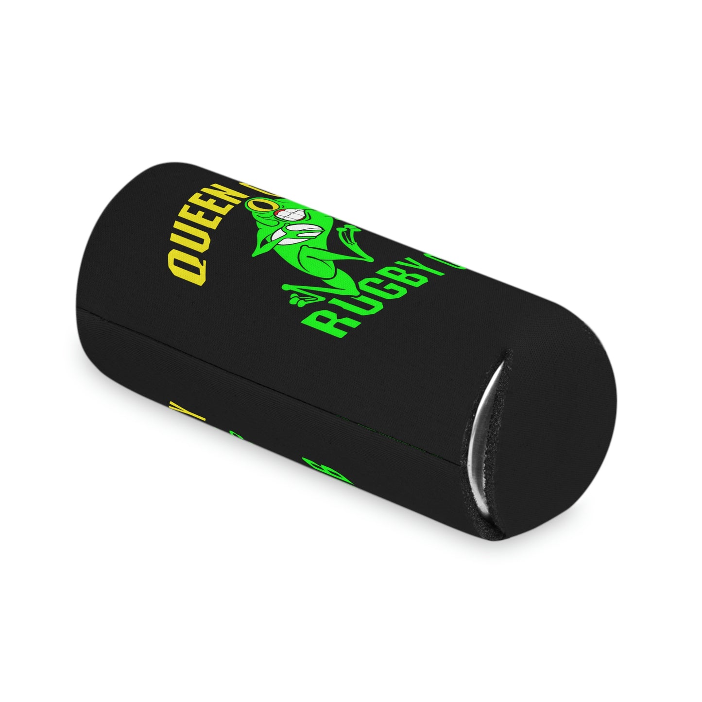 Black Coozie (Reg. & Thin) | QCRFC Frogs Logo