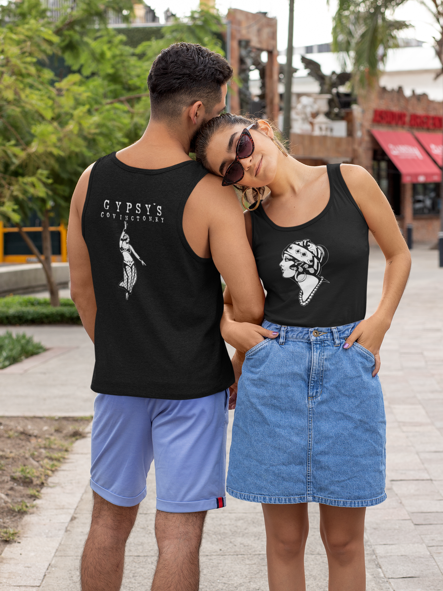 Unisex Jersey Tank | Gypsy's Dancing Gypsy Lady (by @tylerabnertattoo)