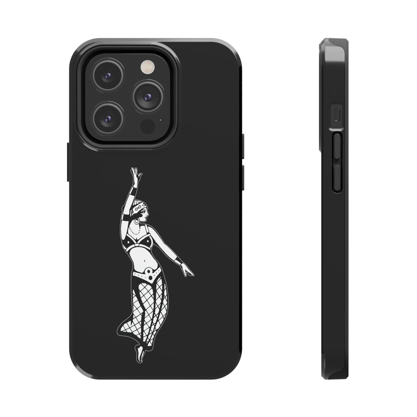 Black Tough Phone Cases | Gypsy's Dancing Gypsy Lady (by @tylerabnertattoo)