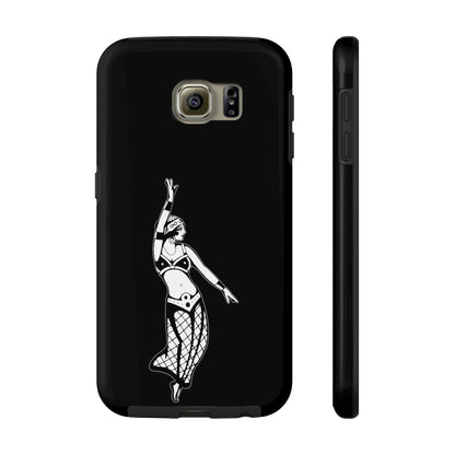 Black Tough Phone Cases | Gypsy's Dancing Gypsy Lady (by @tylerabnertattoo)