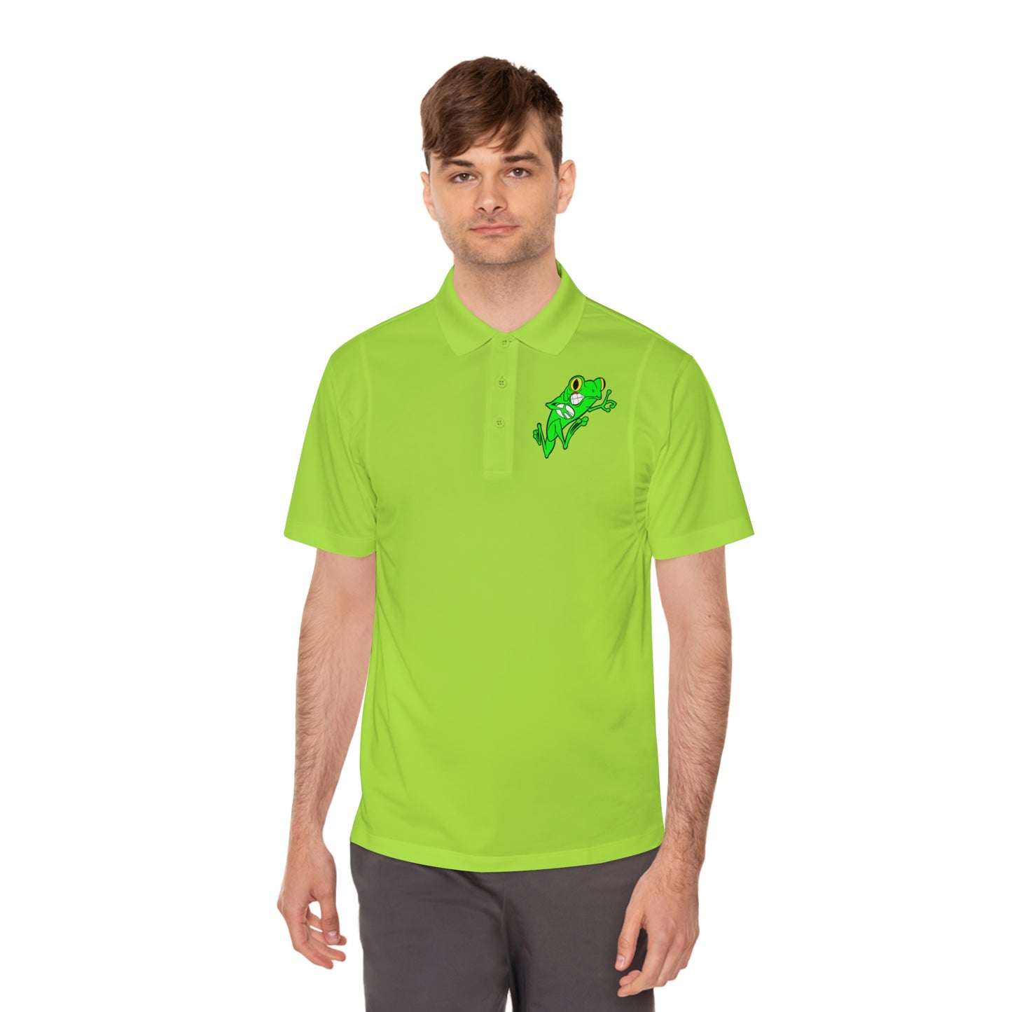 Men's Sport Polo Shirt | QCRFC Frogs Logo
