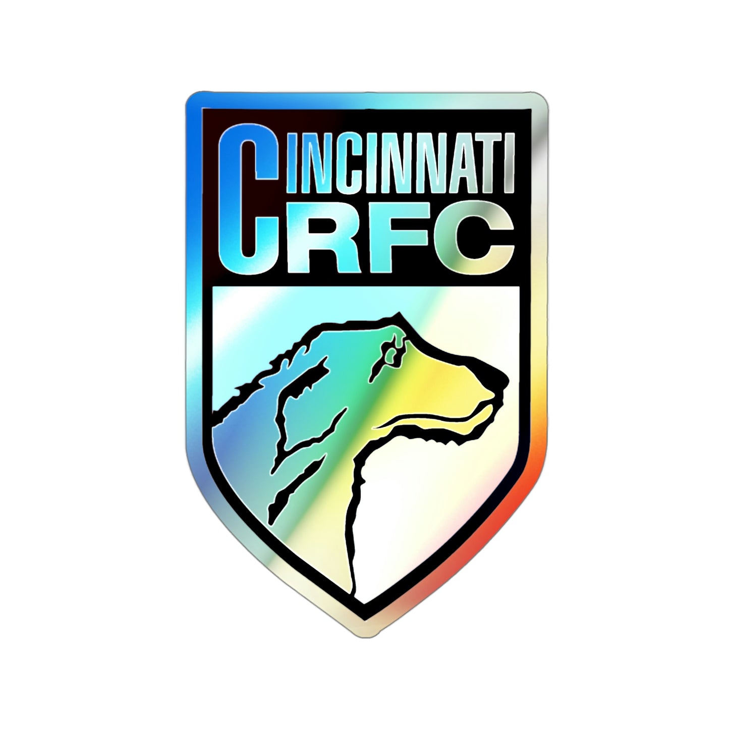 Holographic Die-cut Sticker | CRFC Wolfhounds Blue Crest