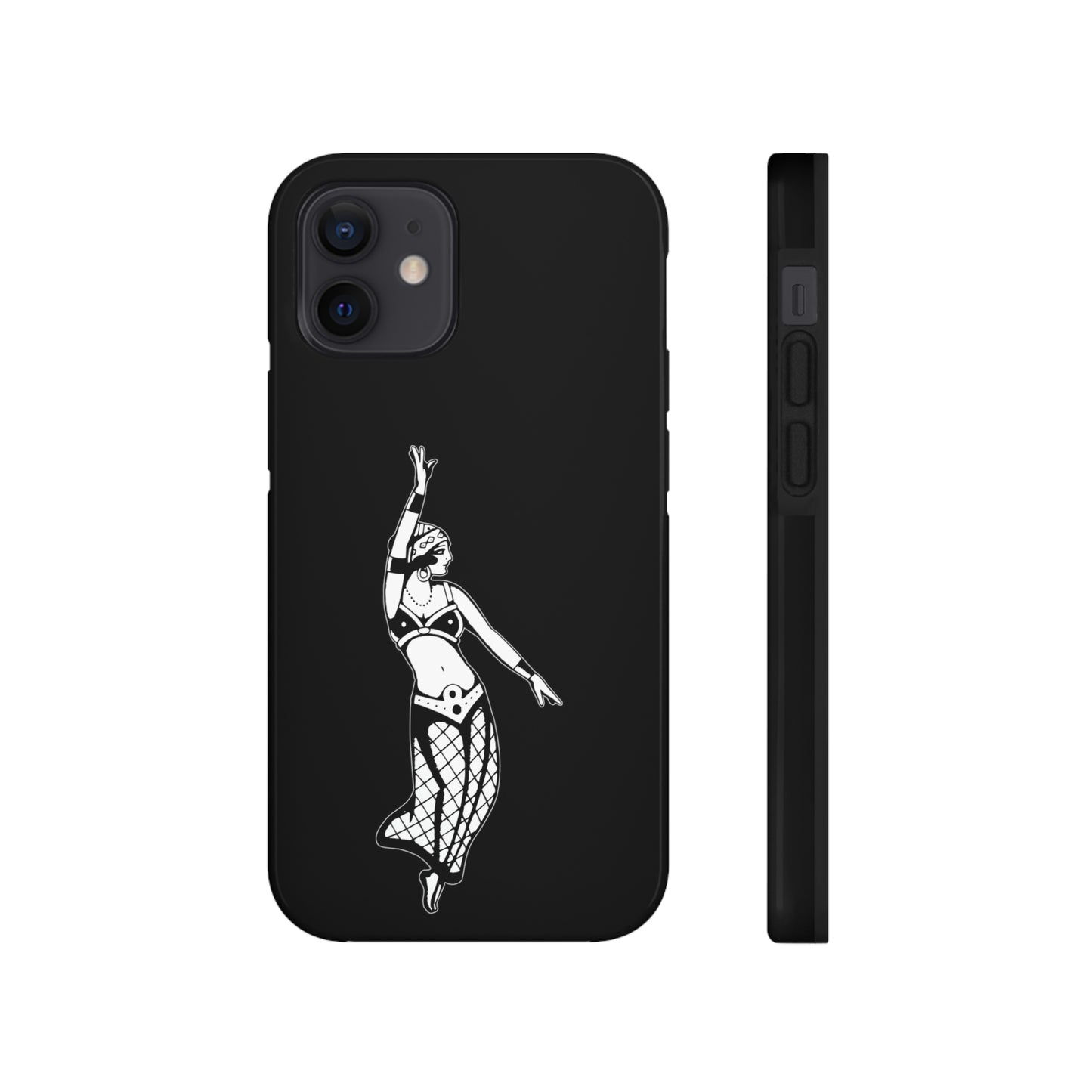 Black Tough Phone Cases | Gypsy's Dancing Gypsy Lady (by @tylerabnertattoo)