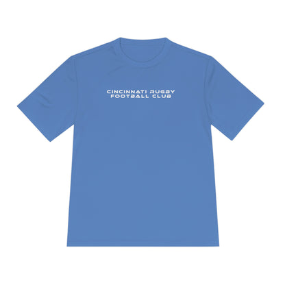 Unisex Moisture Wicking Tee | CRFC Wolfhounds Blue Crest