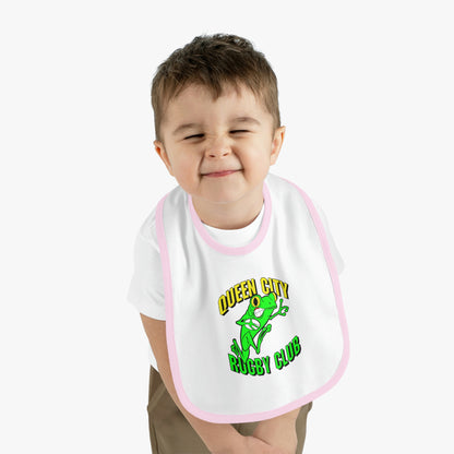 Baby Bib | QCRFC Frogs Logo