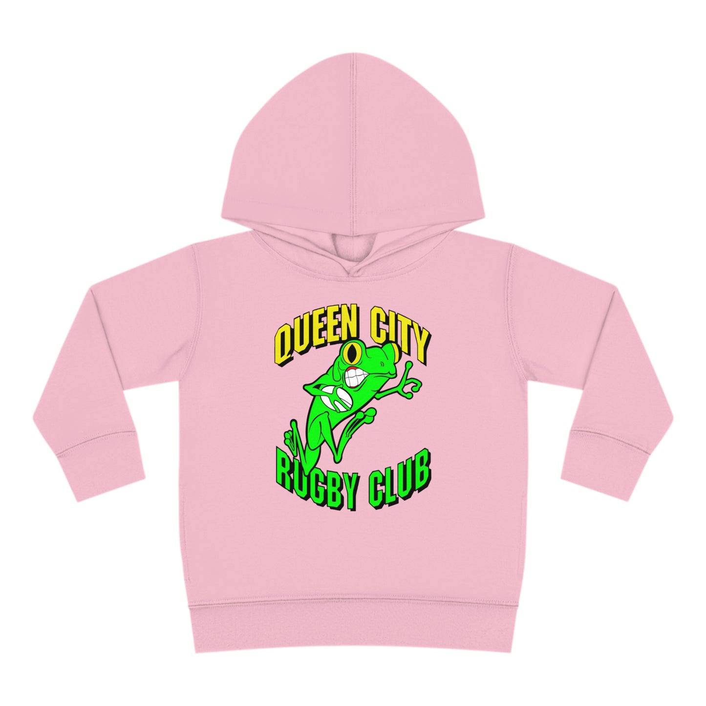 Toddler Pullover Fleece Hoodie | QCRFC Frogs Logo