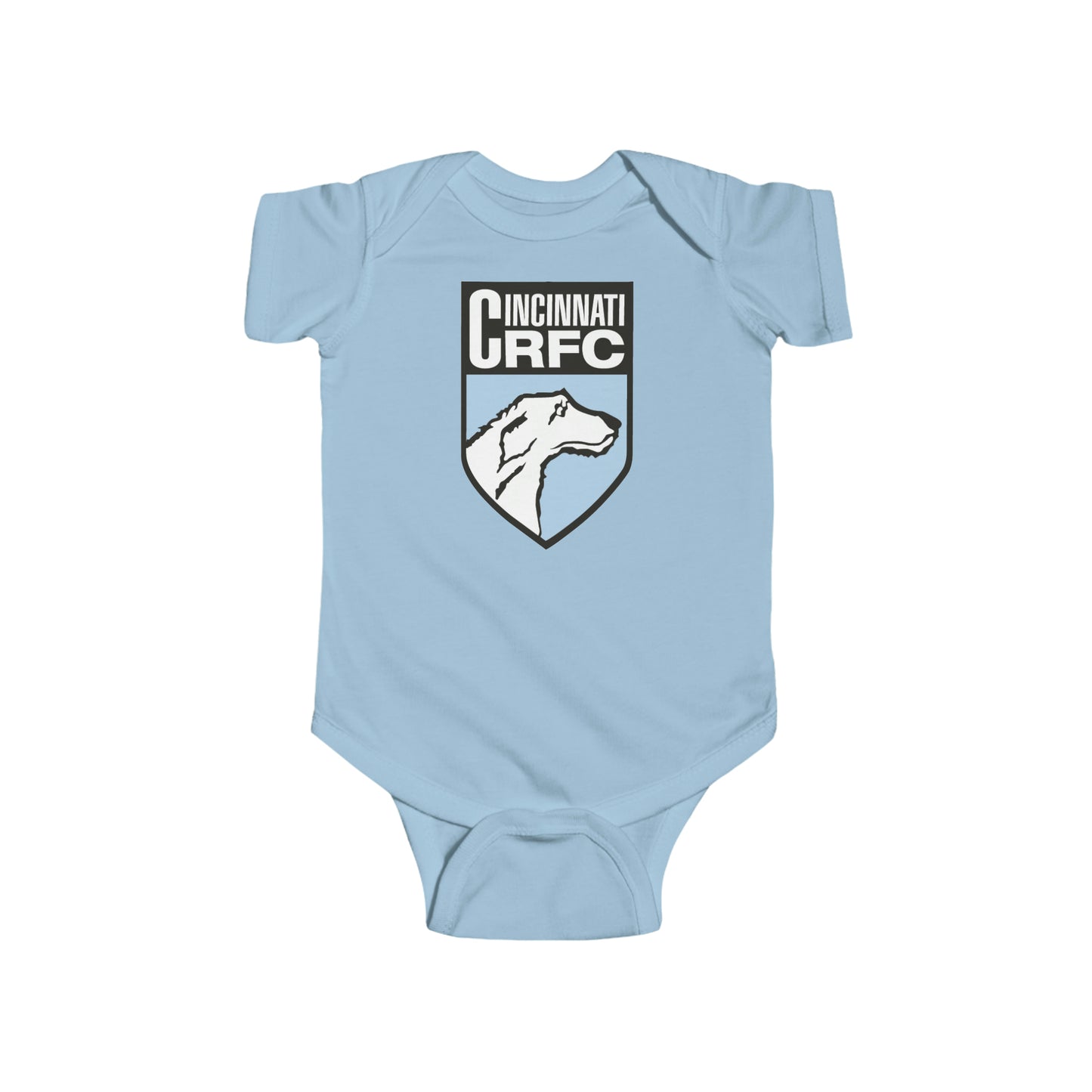 Infant Short Sleeve Onesie | CRFC Wolfhounds Blue Crest