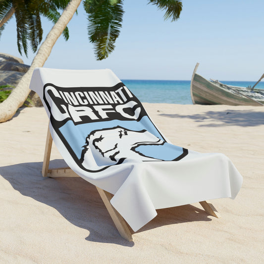 Huge Beach Towel 3'x6' | CRFC Wolfhounds Blue Crest