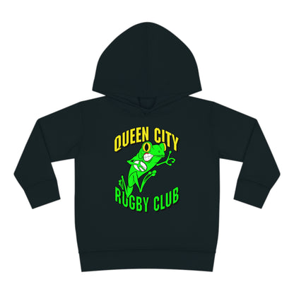 Toddler Pullover Fleece Hoodie | QCRFC Frogs Logo