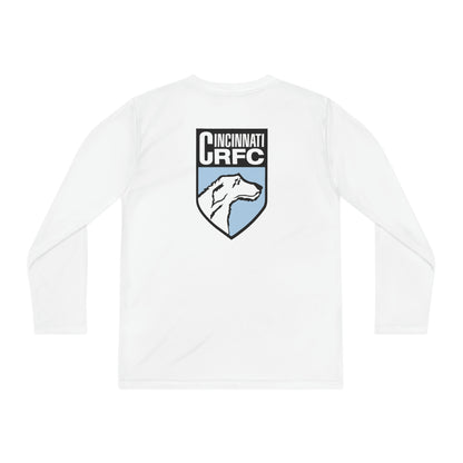 Youth Long Sleeve Competitor Tee | CRFC Wolfhounds Blue Crest
