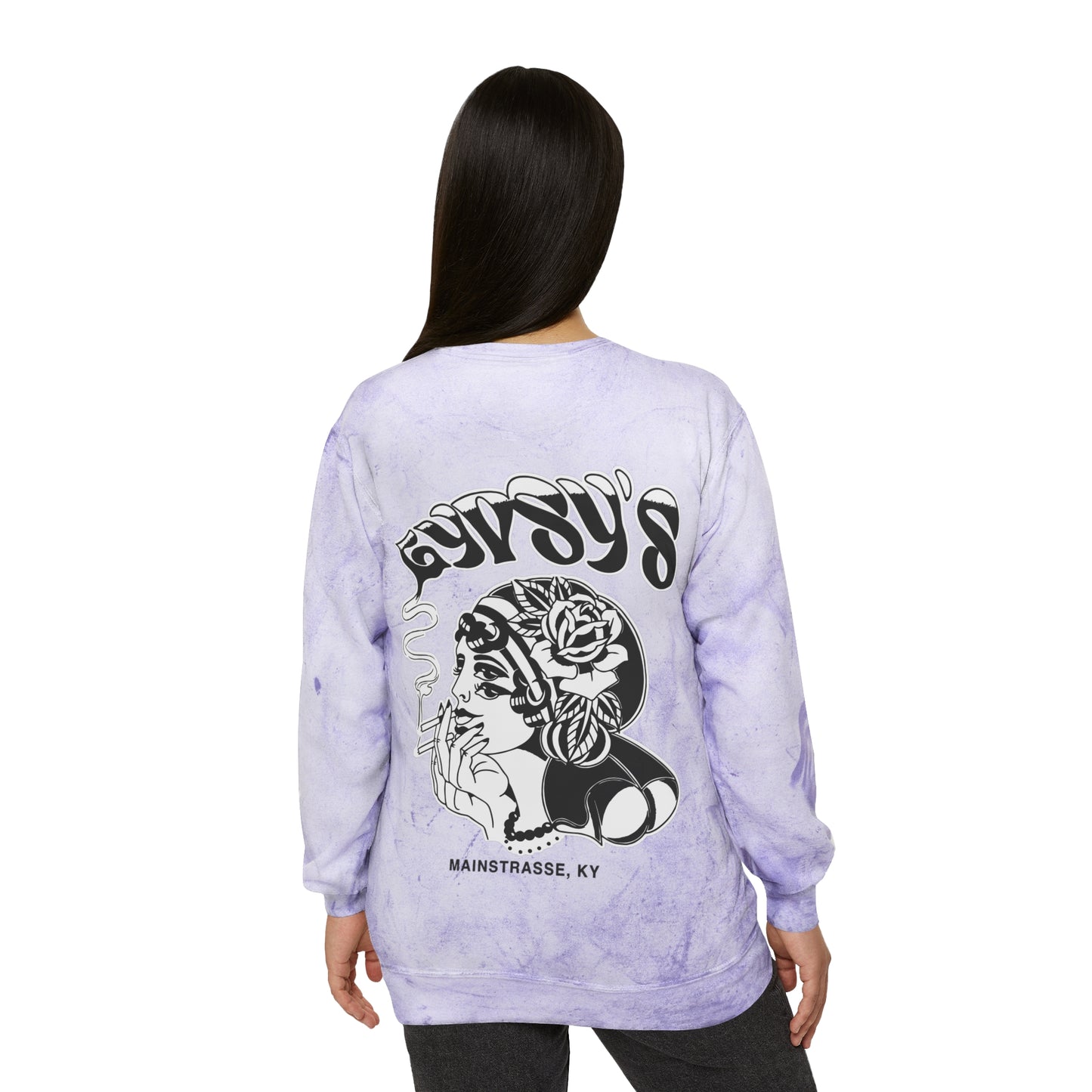 Unisex Comfort Colors Color Blast Crewneck Sweatshirt | Gypsy's Double Gypsy Lady (by @ohbhave)