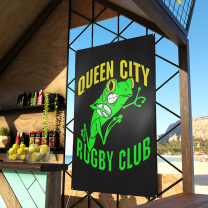 Matte Banner (3 Sizes) | QCRFC Frogs Logo