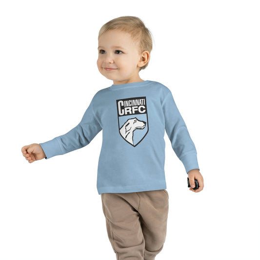 Toddler Long Sleeve Shirt | CRFC Wolfhounds Blue Crest