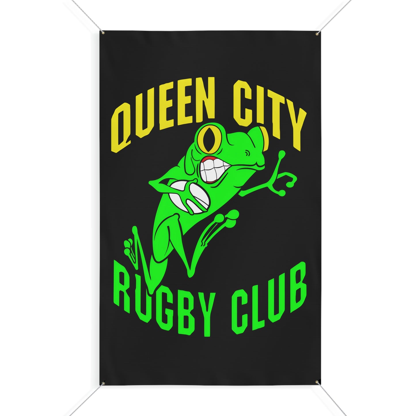 Matte Banner (3 Sizes) | QCRFC Frogs Logo