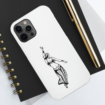 White Tough Phone Cases | Gypsy's Dancing Gypsy Lady (by @tylerabnertattoo)