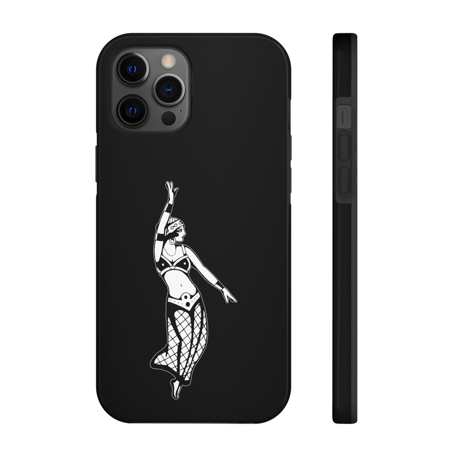 Black Tough Phone Cases | Gypsy's Dancing Gypsy Lady (by @tylerabnertattoo)