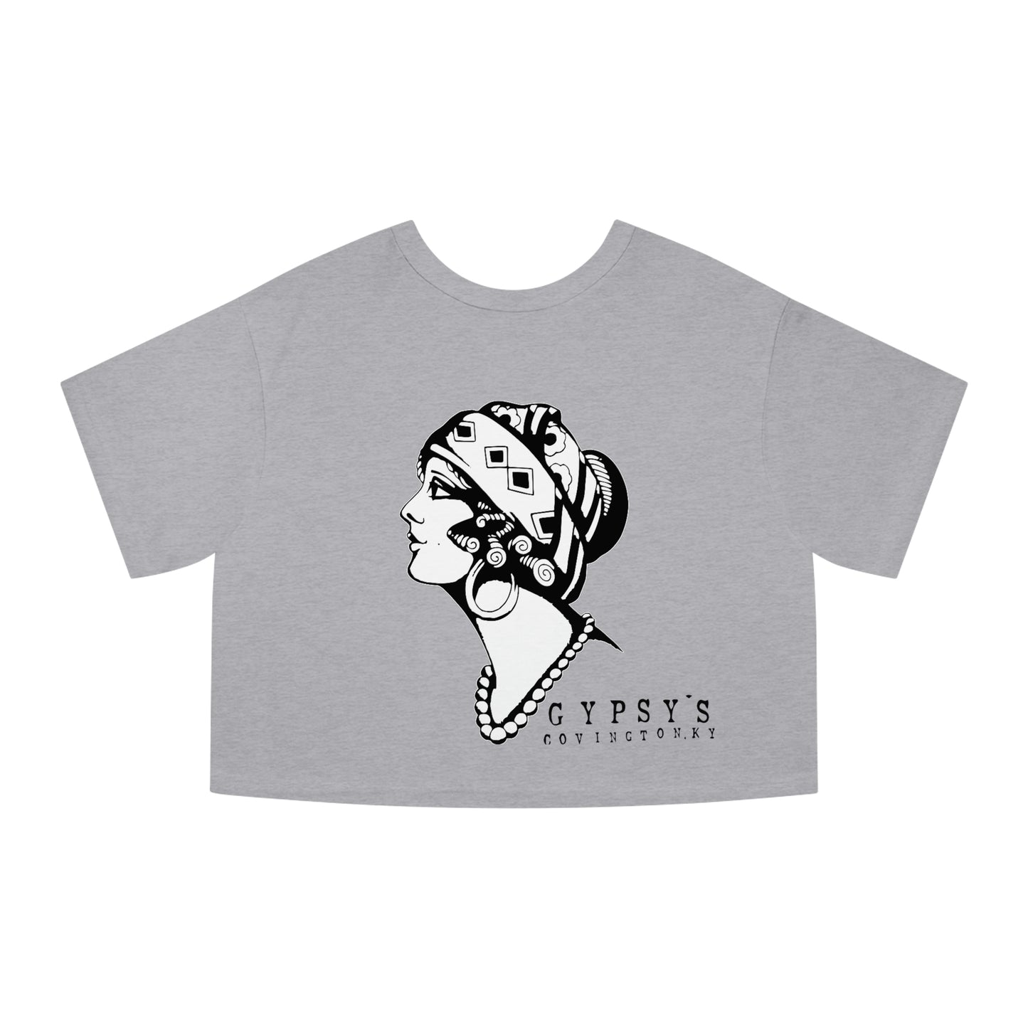 Champion Heritage Crop Top Tee | Gypsy's Dancing Gypsy Lady (by @tylerabnertattoo)