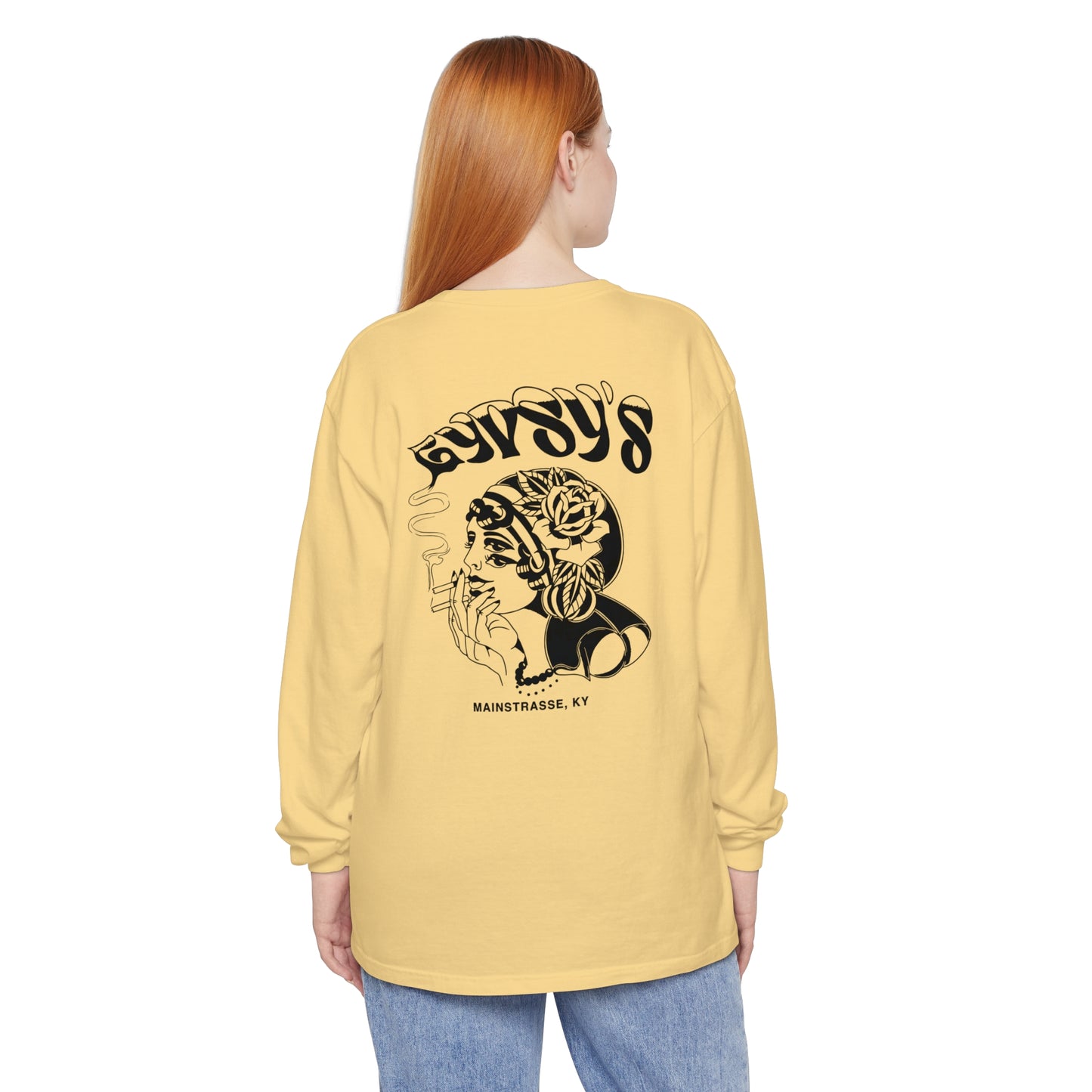 Unisex Comfort Colors Long Sleeve T-Shirt | Gypsy's Double Gypsy Lady (by @ohbhave)