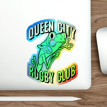 Holographic Die-cut Sticker | QCRFC Frogs Logo