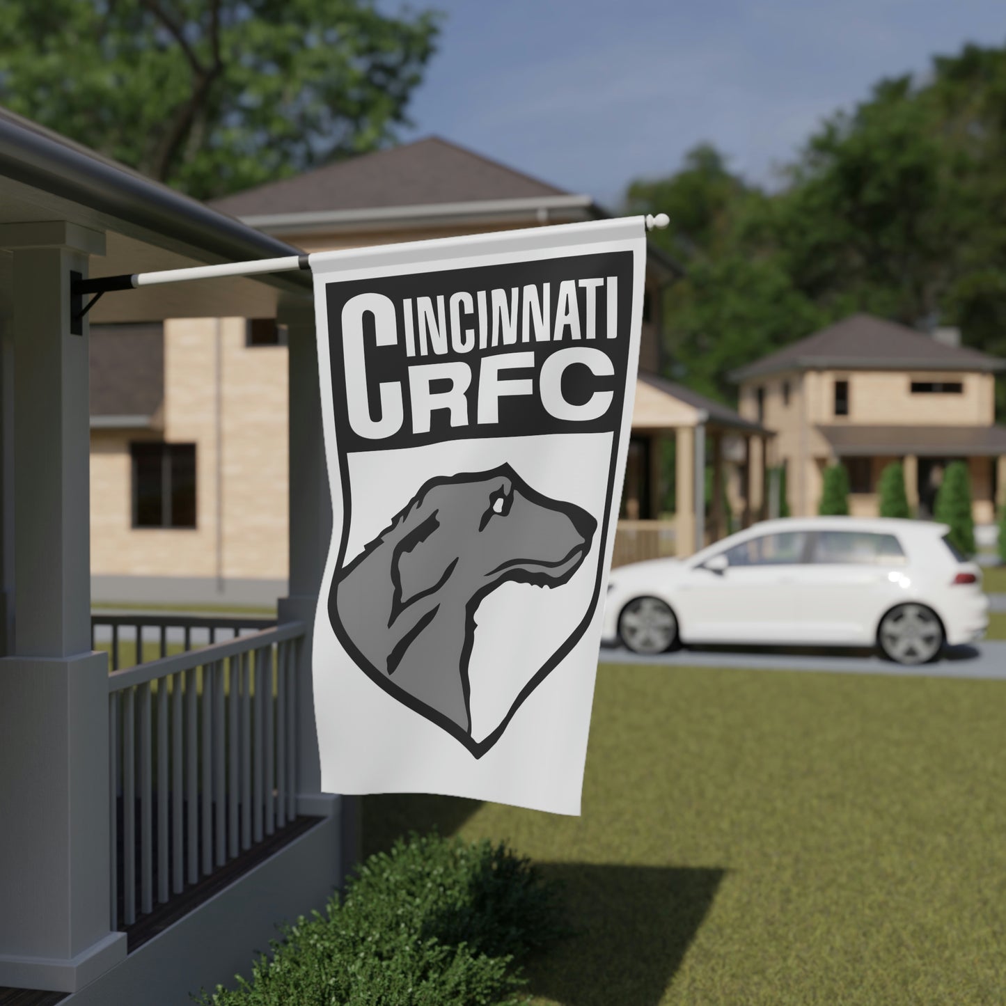 Flag 3'x5' | CRFC Wolfhounds White Crest