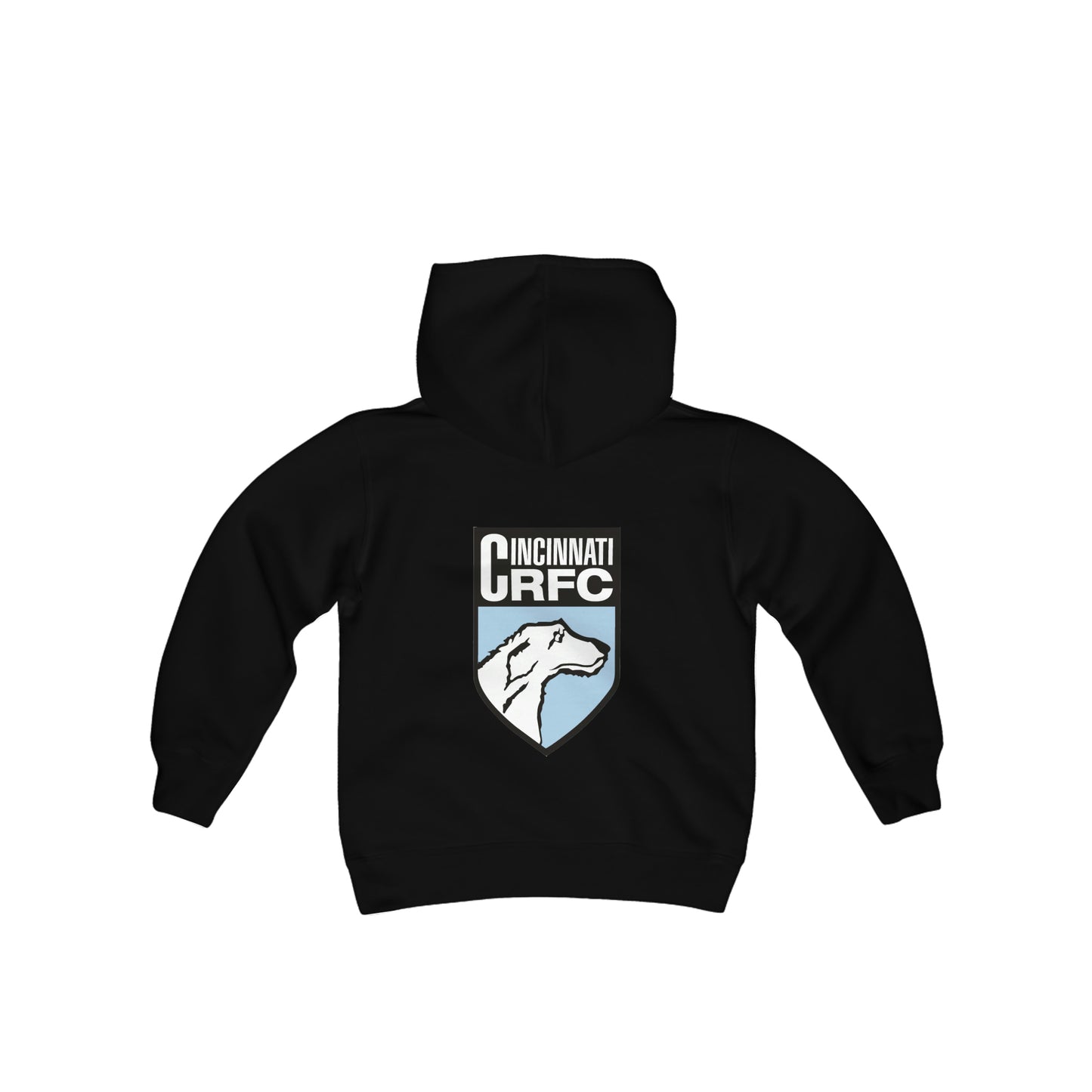 Youth Heavy Blend Hooded Sweatshirt | CRFC Wolfhounds Blue Crest