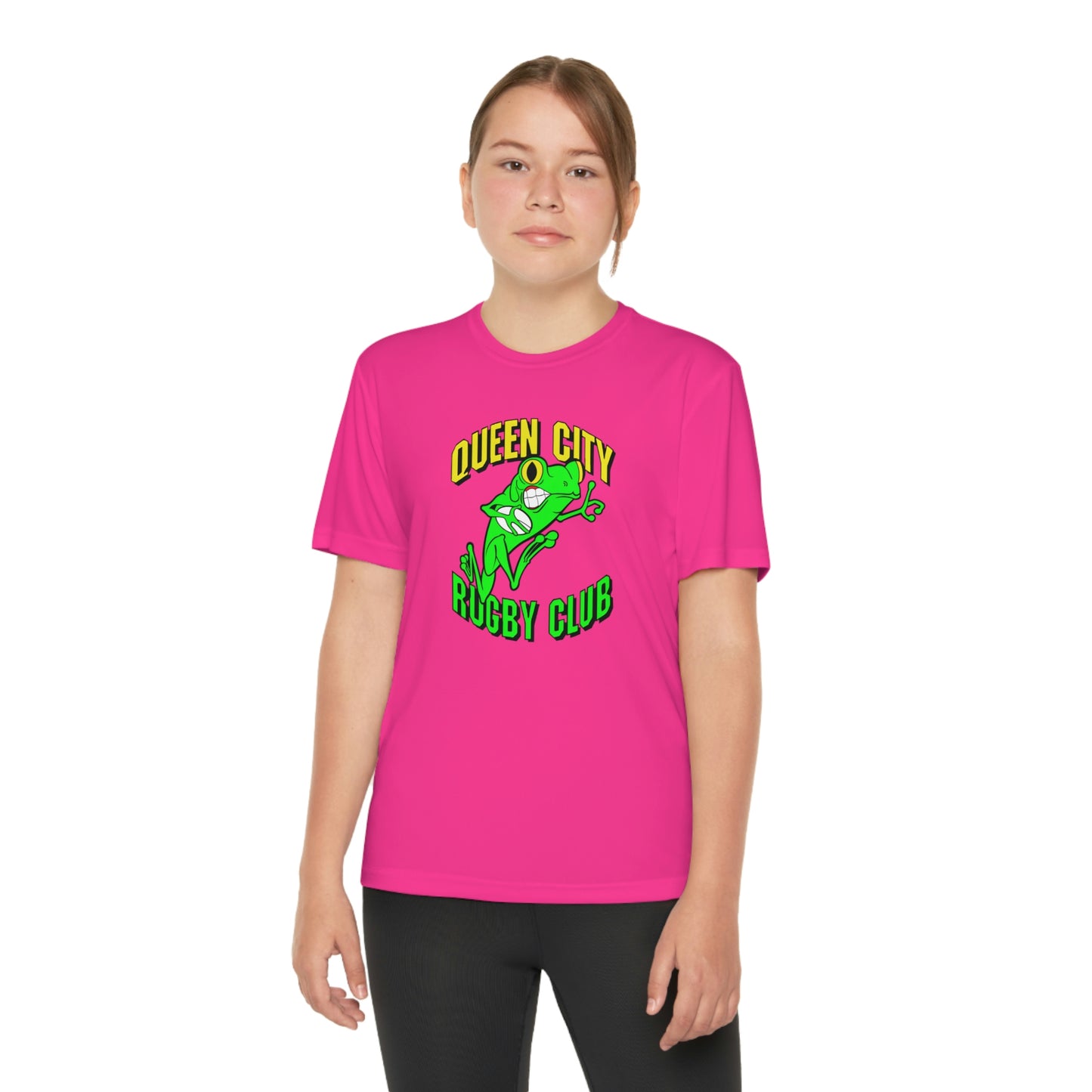 Youth Competitor Tee | QCRFC Frogs Logo