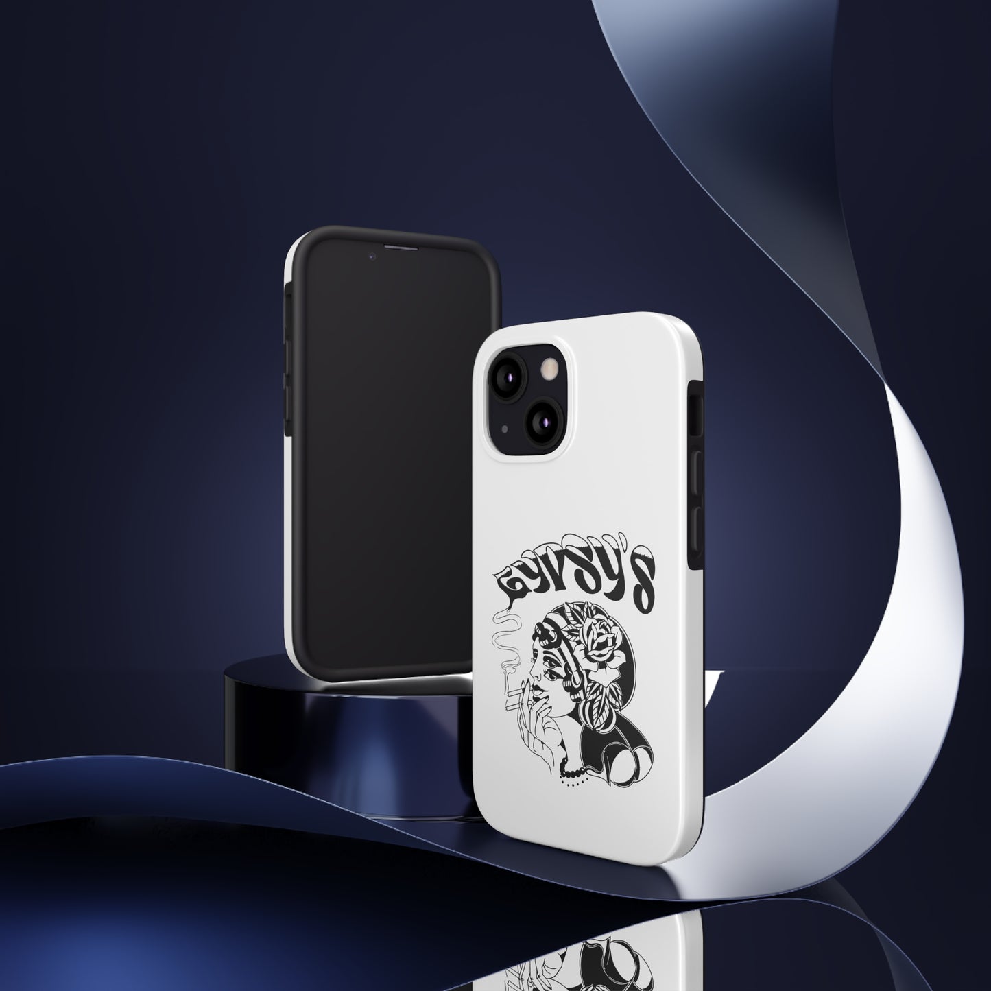 White Tough Phone Cases | Gypsy's Double Gypsy Lady (by @ohbhave)