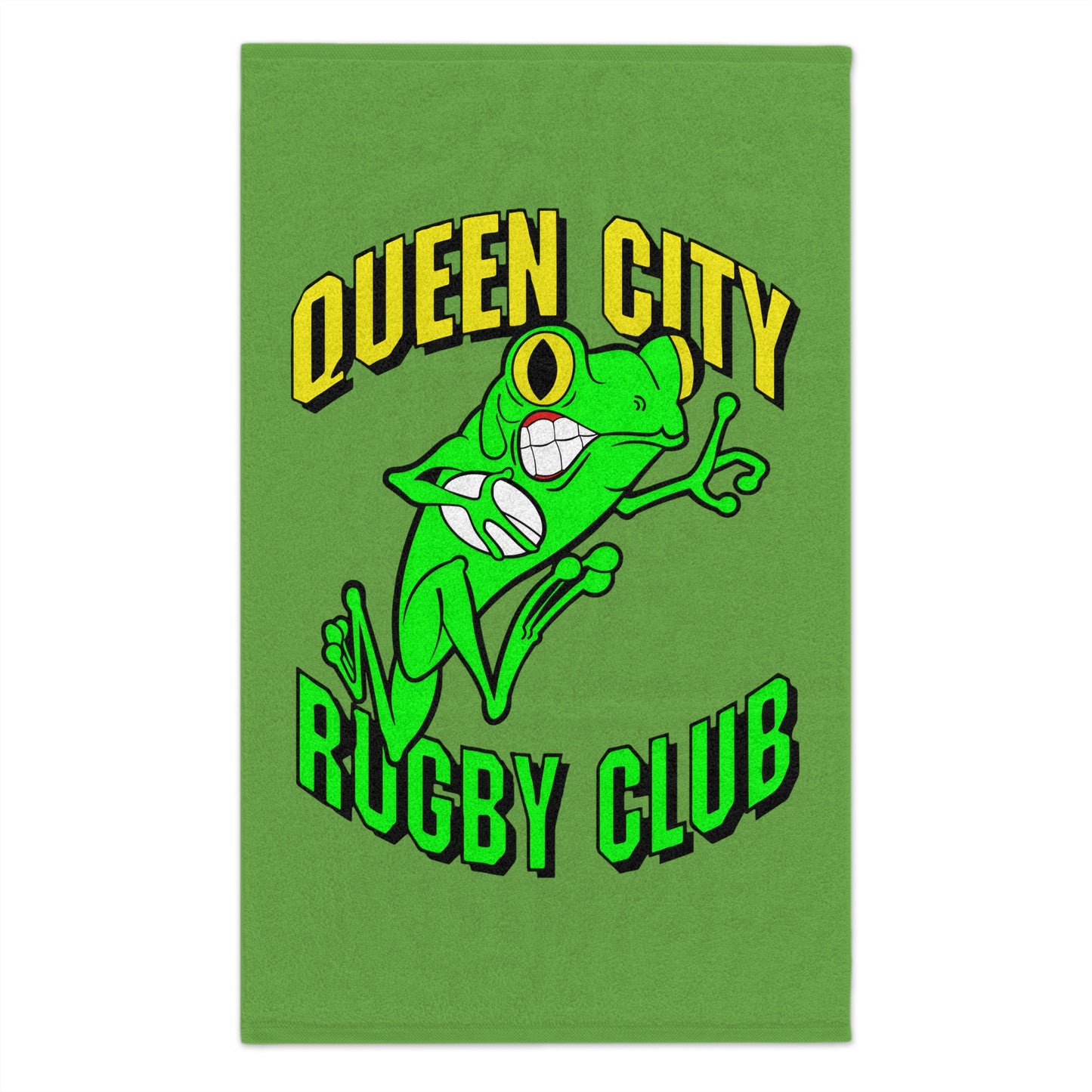Rally Towel 11"x18" (Or Hand Towel) | QCRFC Frogs Logo