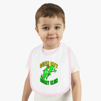 Baby Bib | QCRFC Frogs Logo